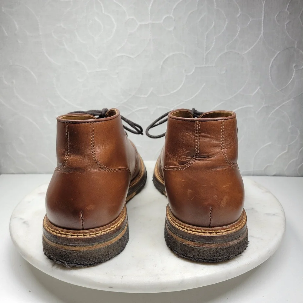 Johnston & Murphy Calder Leather Chukka Boots Mens 10.5 Brown Preppy Casual